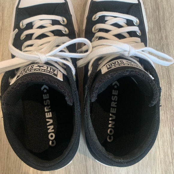 Converse Black and White mid-Tops - Picture 9 of 14